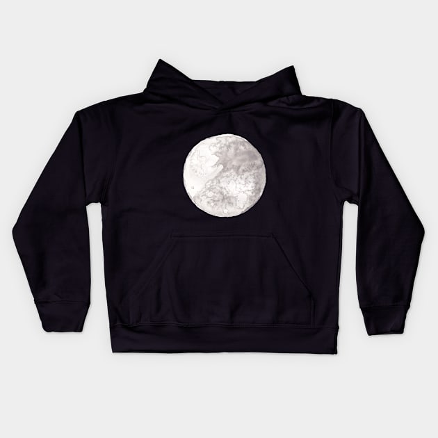 Full Moon Kids Hoodie by moonstarsandflowers